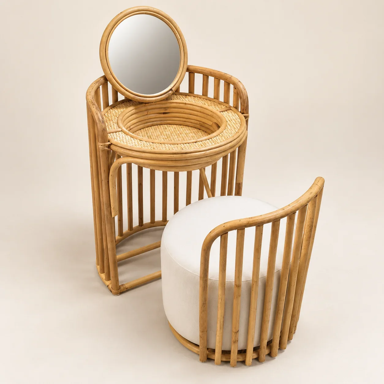 Circle Vanity & Stool