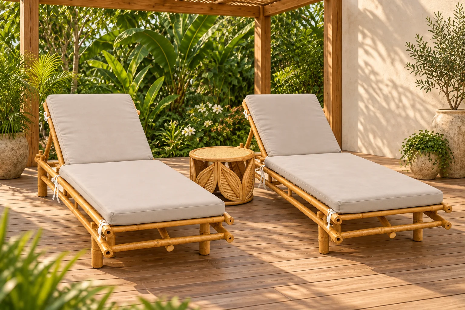 A slower morning by the pool — interior visualisation