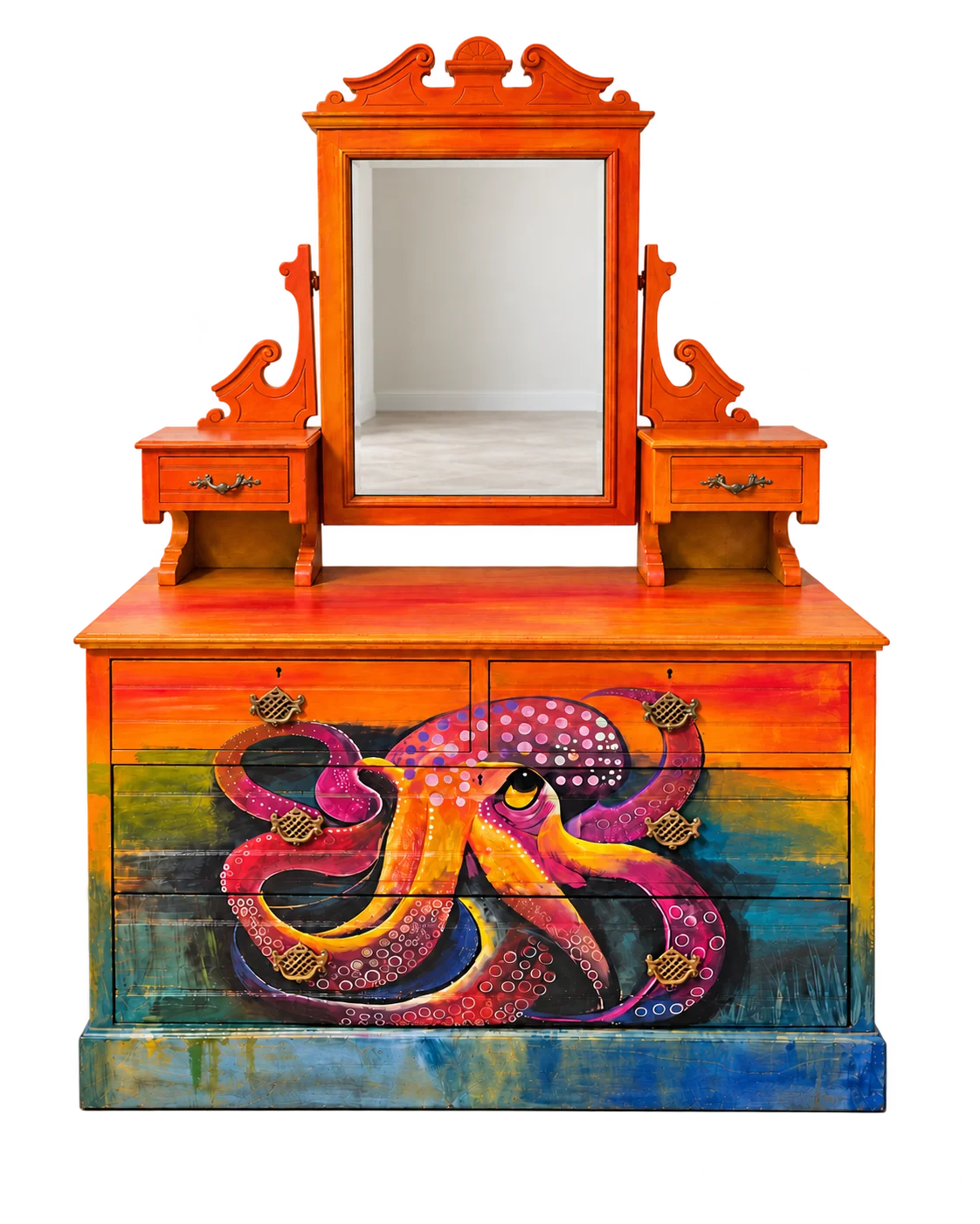 Octopus Dresser & Mirror